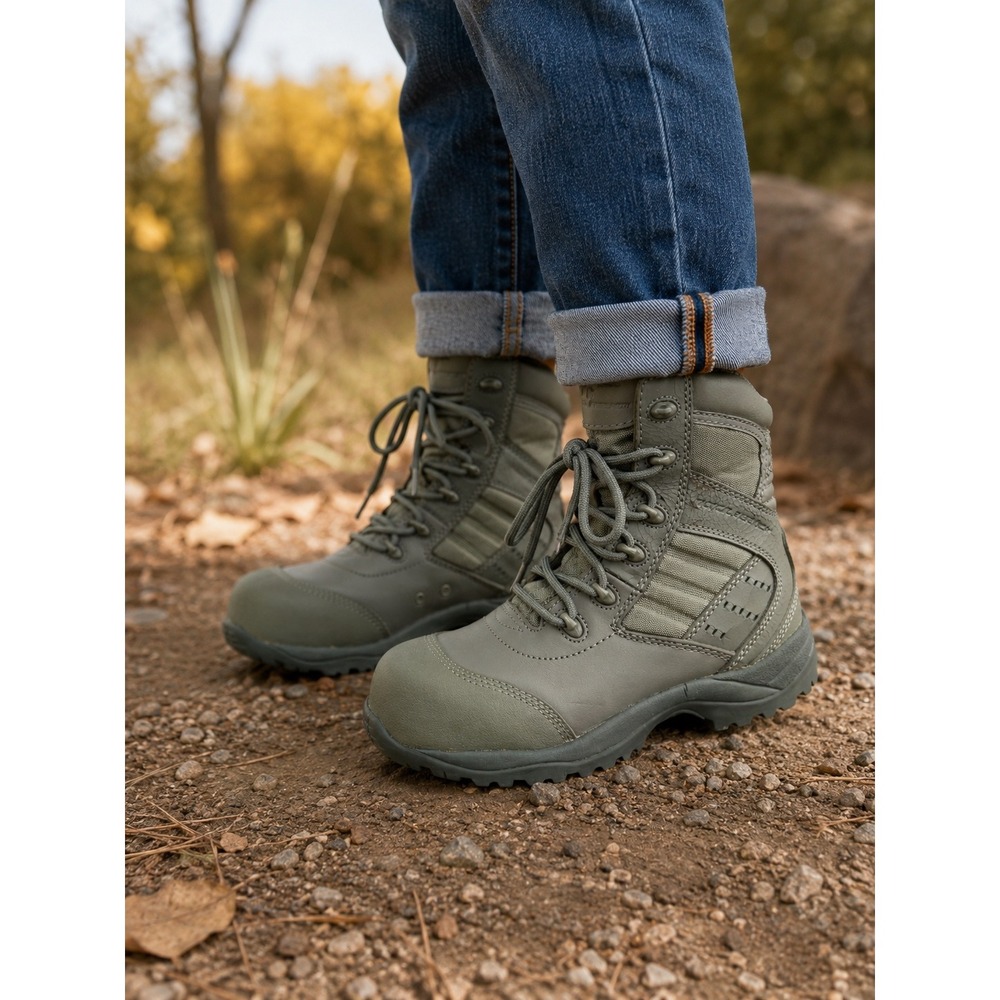 Tactical Research TR636 CT Military Boots 3.5R EU 35.5 Sage Green Composite Toe